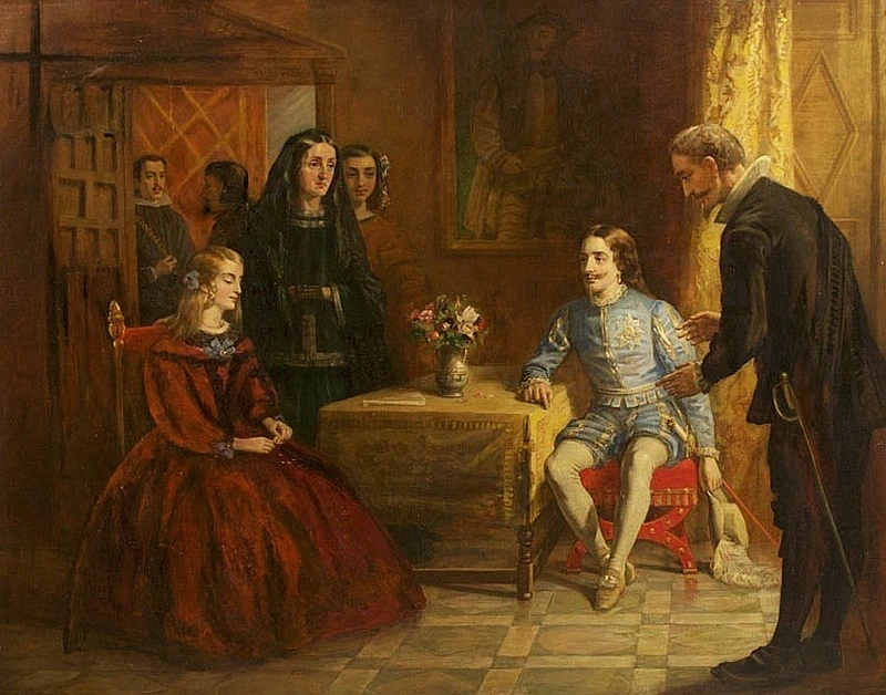 Carlo I d'Inghilterra propone il matrimonio con l'Infanta di Spagna (1858)